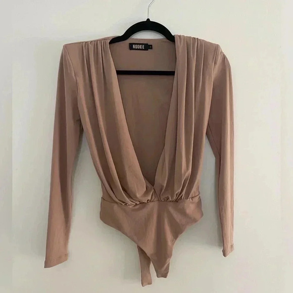 Nookie Tops - NOOKIE - Dasha Bodysuit in Latte S